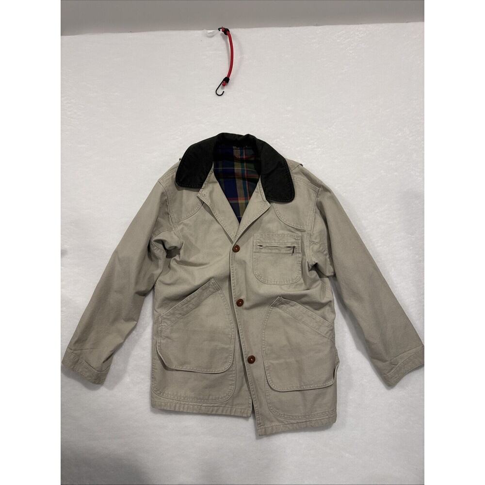LL Bean Duck Canvas Primaloft Chore Field Barn Coat Jacket Large VTG Mens No Tag